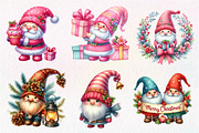 Christmas Gnome Clipart, an Illustration by Dream Creation (Thumbnail 3 of 7)