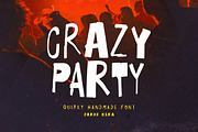 Crazy Party - Quirky Handmade Font, a Font by Sarid Ezra (Thumbnail 1 of 11)