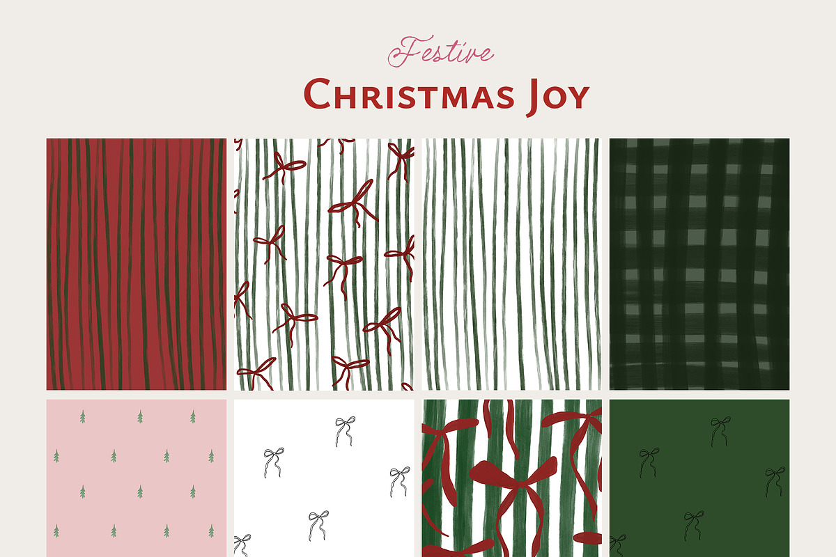 CHRISTMAS JOY Backgrounds, a Background Graphic by Lana Elanor (Photo 7 of 11)