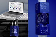 Cloud Network Icons, an Outline Icon by Prosymbols (Thumbnail 4 of 7)