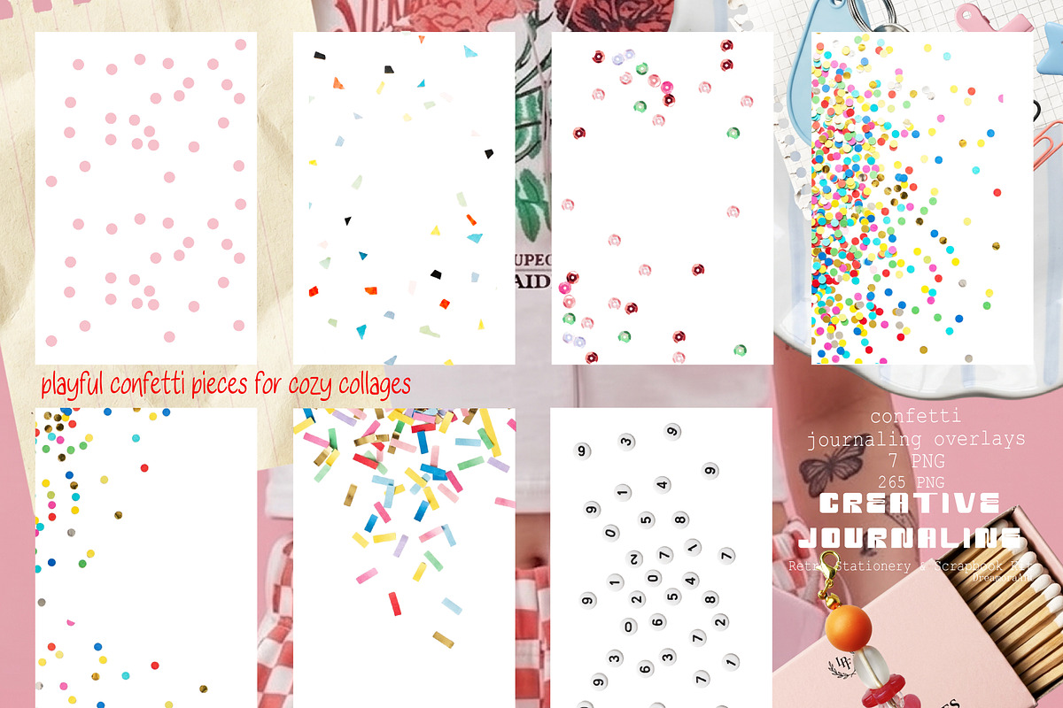 Retro Journaling Scrapbook Kit, an Object Graphic by DreamoraArt (Photo 8 of 12)