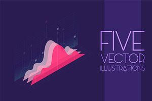 Isometric infographics visualization, a Templates & Theme by majcot