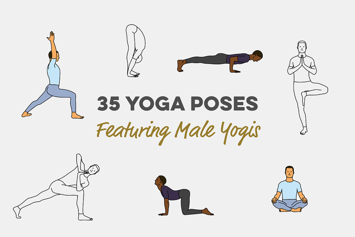 35 Male Yogis, an Illustration by pkahraman (Photo 1 of 3)