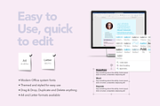 Happy Bright Resume Set, a Resume Template by Knockout Prezo (Thumbnail 4 of 10)