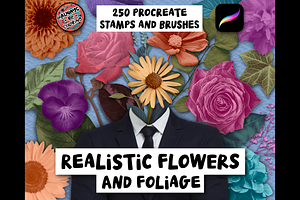 Procreate Realistic Flowers Foliage