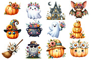 Groovy Halloween Clipart, an Illustration by Designworld (Thumbnail 3 of 5)