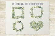 Soft Tropics Watercolor Cliparts, a Decorative Illustration by Cat In Colour (Thumbnail 3 of 5)