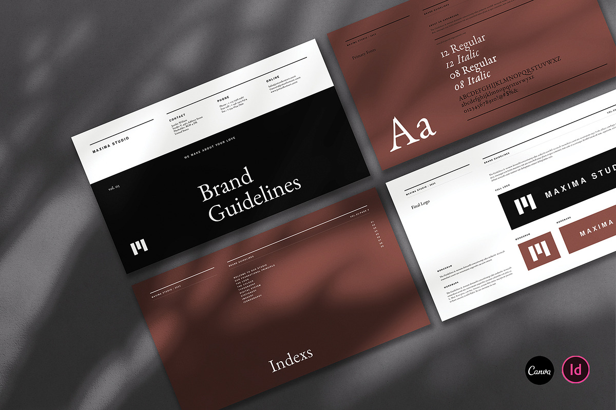 Minimal Brand Guidelines, a Presentation Template by Occy Design (Photo 1 of 9)