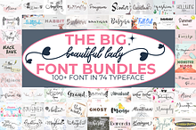 THE BIG !! Beautifull font bundle