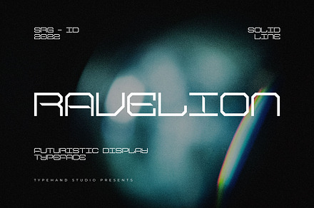Ravelion - Futuristic Display, a Font by Typehand Studio