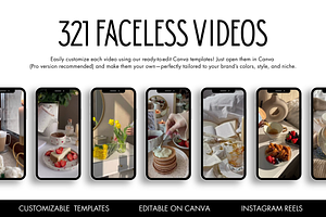 321 Faceless Reels Stock Videos, a Templates & Theme by wekreatif