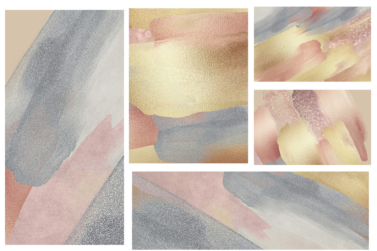 Rose Gold Glitter Shapes Bundle, a Texture Graphic by by creative paper (Photo 10 of 47)