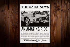 1 Page Newspaper Template Google Doc