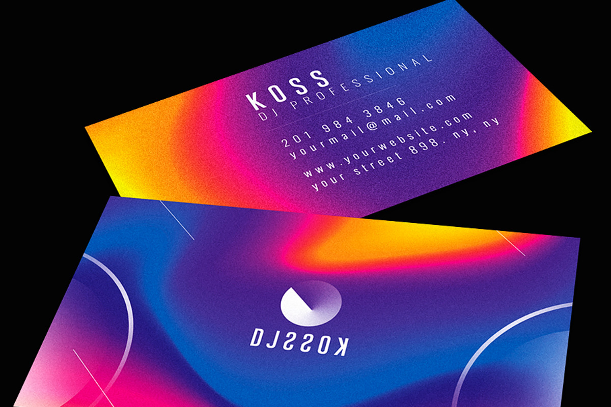 Dj Business Card Template, a Business Card Template by GraphicDiamonds (Photo 4 of 4)