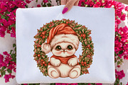 Cute Christmas Dumpling Clipart, a Seasonal Illustration by SVGArt (Thumbnail 2 of 5)