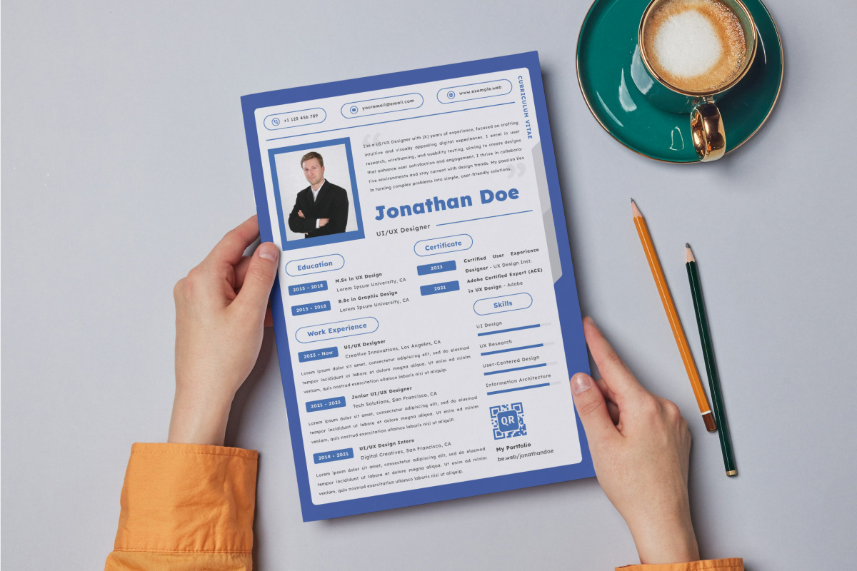 Creative CV Resume UI UX Designer V6, a Resume Template by twinstd (Photo 2 of 3)
