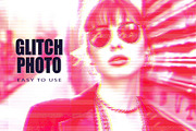 Neon Glitch Photo Effect, a Layer Style Add-On by studiogstock (Thumbnail 1 of 2)