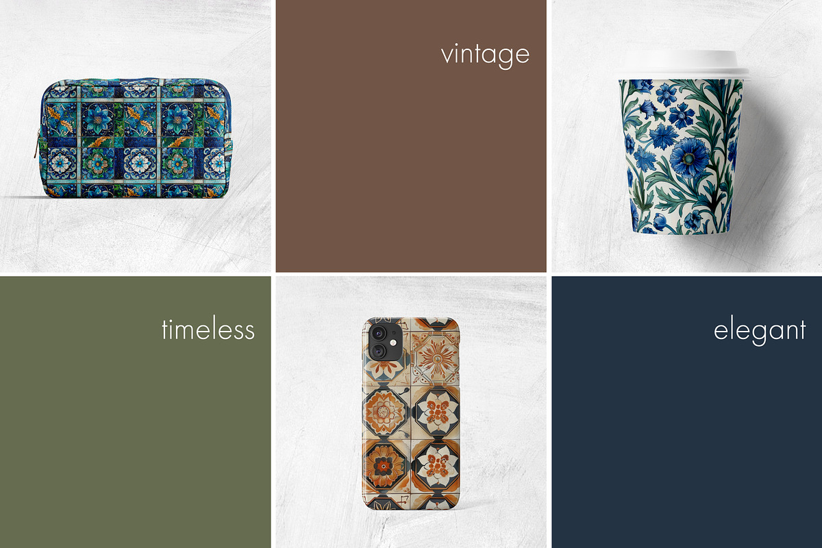 Vintage Tile Osman Patterns, a Pattern Graphic by Ninterints (Photo 9 of 18)