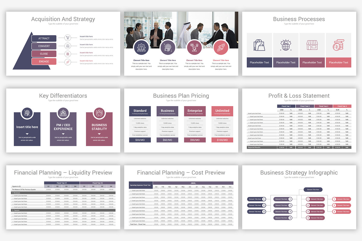 Company Profile PowerPoint Template, a Presentation Template by SlideOne (Photo 8 of 26)