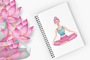 Watercolor Yoga Set, a Healthcare Illustration by Tabiti (Thumbnail 28 of 30)