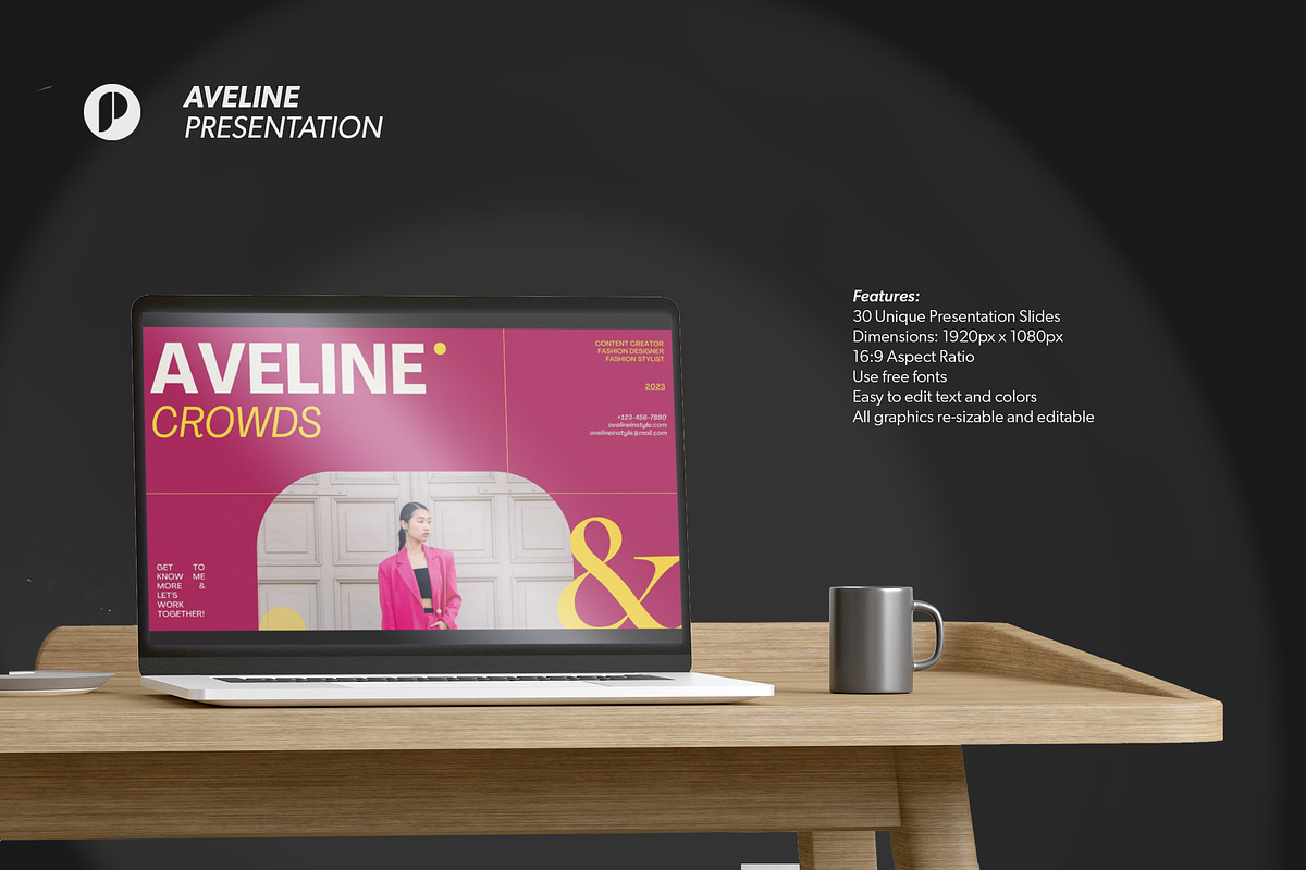 Aveline Bold Portfolio Presentation, a Presentation Template by peterdraw (Photo 2 of 8)