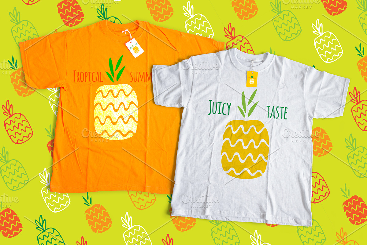 Pineapple seamless pattern, a Pattern Graphic by EvgeniaV (Photo 3 of 3)