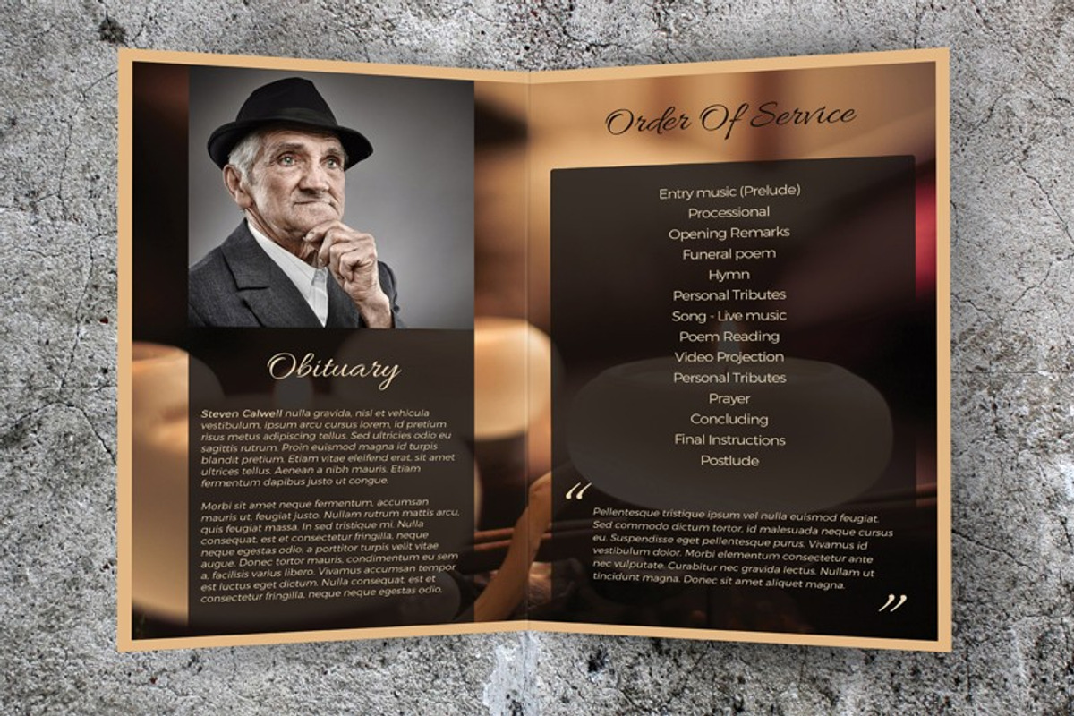 Word Funeral Template, a Brochure Template by Visual Impact (Photo 3 of 4)