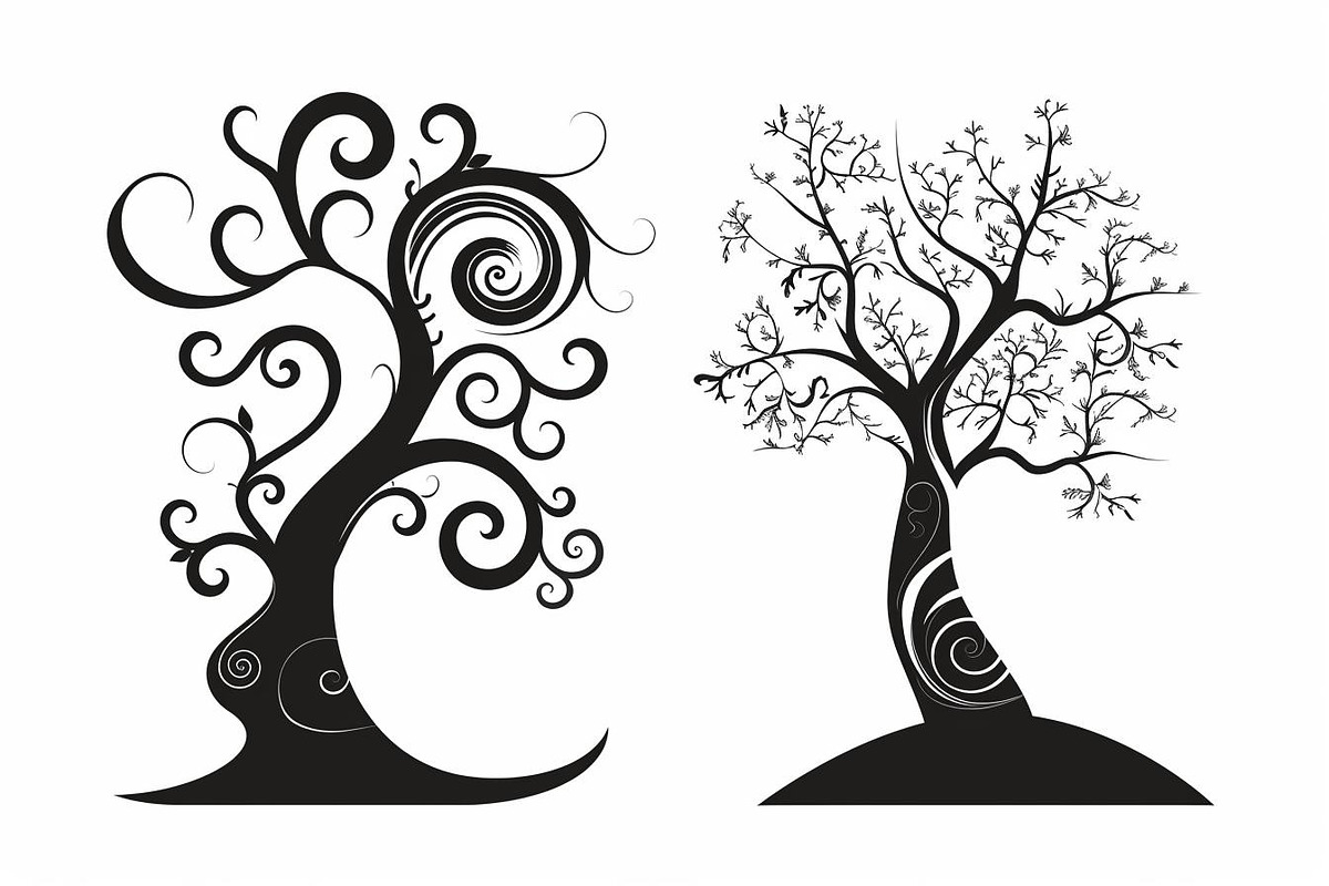 Tree Laser Cut Bundle | Decorative, a Graphic by hafijul (Photo 6 of 11)