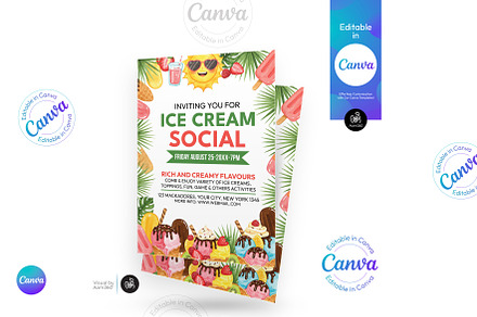 Ice Cream Social Flyer