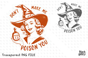 Vintage Halloween Witch PNG Bundle, a Graphic by Clipart Bloom (Thumbnail 3 of 15)