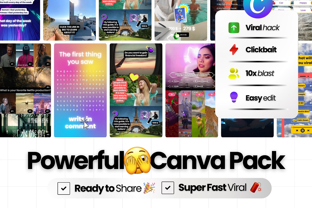 Viral Instagram Reels Templates v2, a Social Media Template by Virall (Photo 3 of 11)