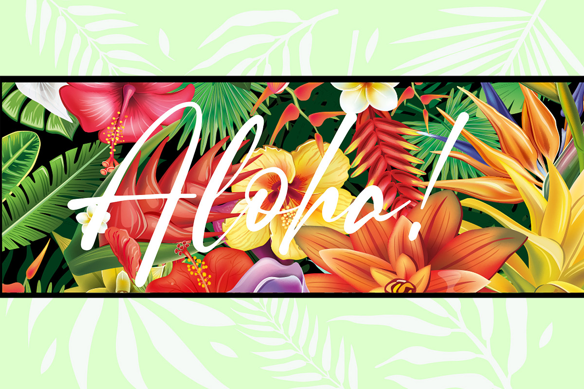 Tropical Flowers, an Illustration by ViktoriaARTprint (Photo 8 of 10)