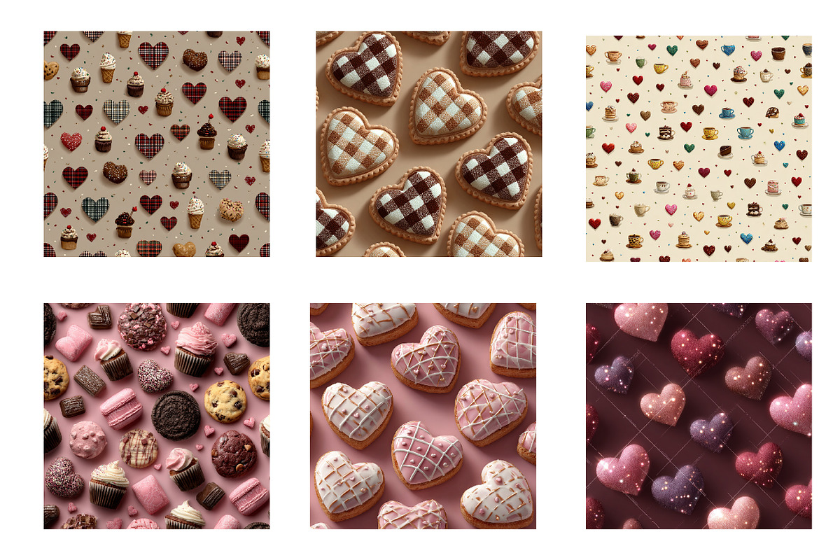 Sweet Valentine Digital Paper, an Illustration by Designworld (Photo 2 of 4)