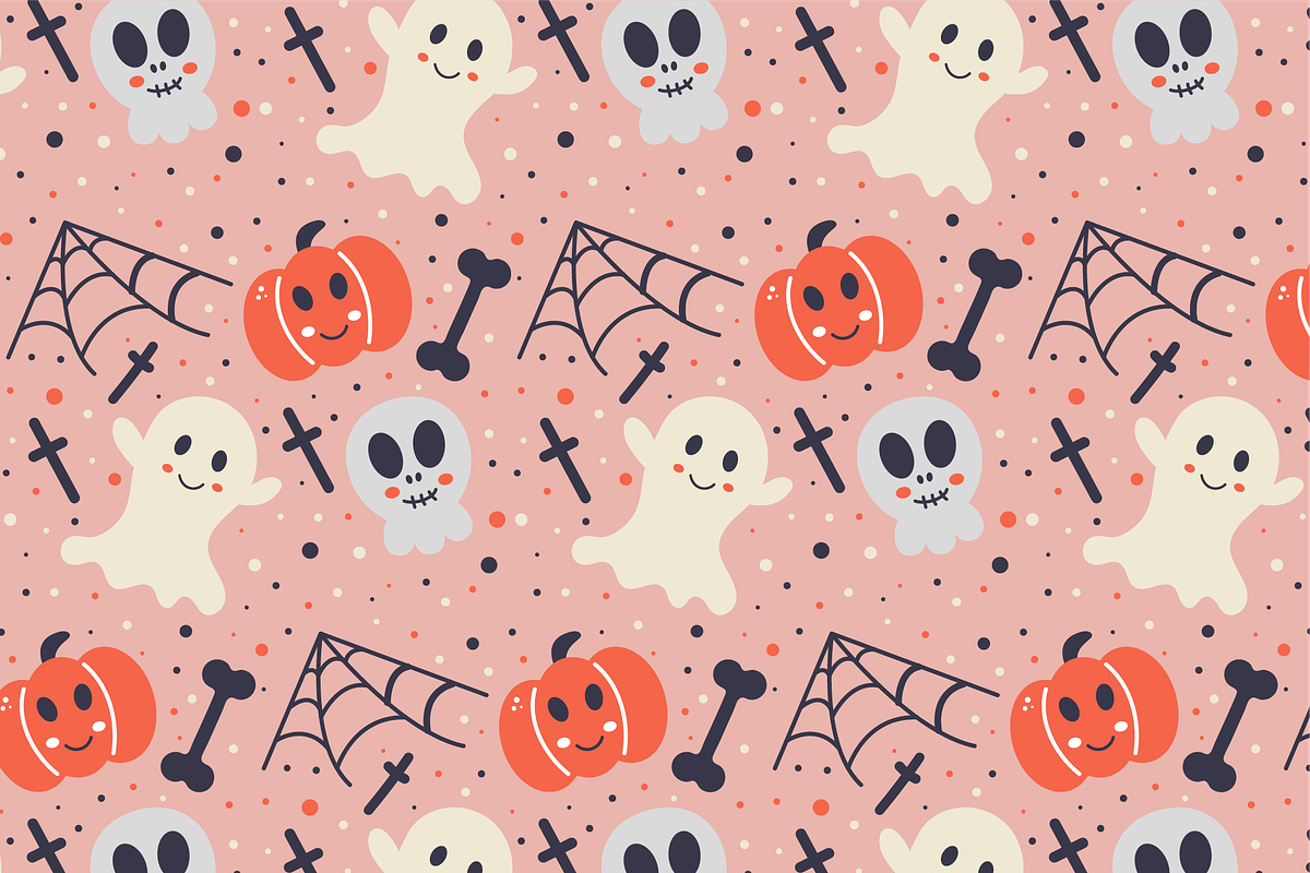Seamless Halloween pattern, a Texture Illustration by JYa_Design