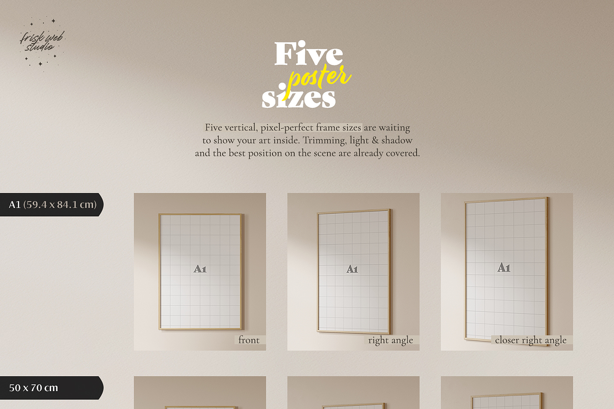 Poster Mockups Session, a Product Mockup by Frisk Shop (Photo 9 of 11)