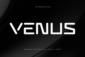 VENUS - Modern Futuristic Scifi Font, a Sans Serif Font by Hamz Studio