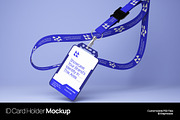 ID Card Holder Mockup, a Product Mockup by graphicook (Thumbnail 1 of 4)