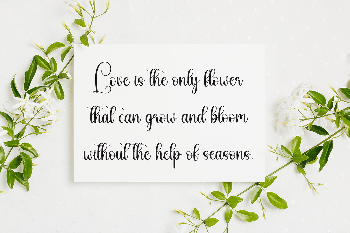 Beautyful | Script Font, a Handwritten Font by Scratchones (Photo 4 of 9)
