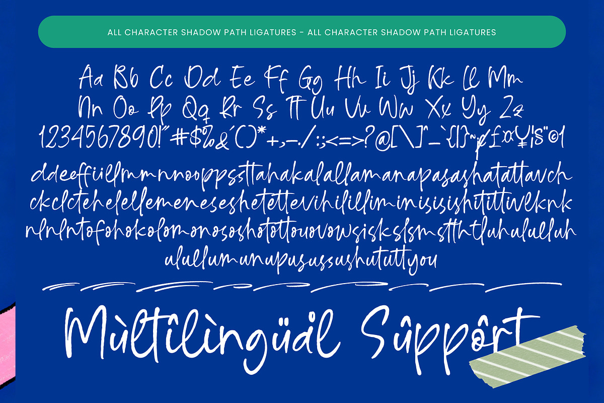 Shadow Path Rough Handwritten Font, a Script Font by Letterena Studios Script (Photo 10 of 10)
