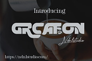 Grcafon – Bold Sans Serif Font, a Sans Serif Font by NDNL Studio (Thumbnail 1 of 8)