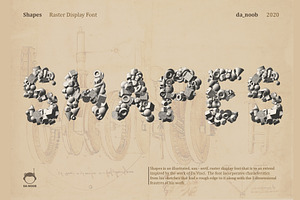Shapes - Raster display font