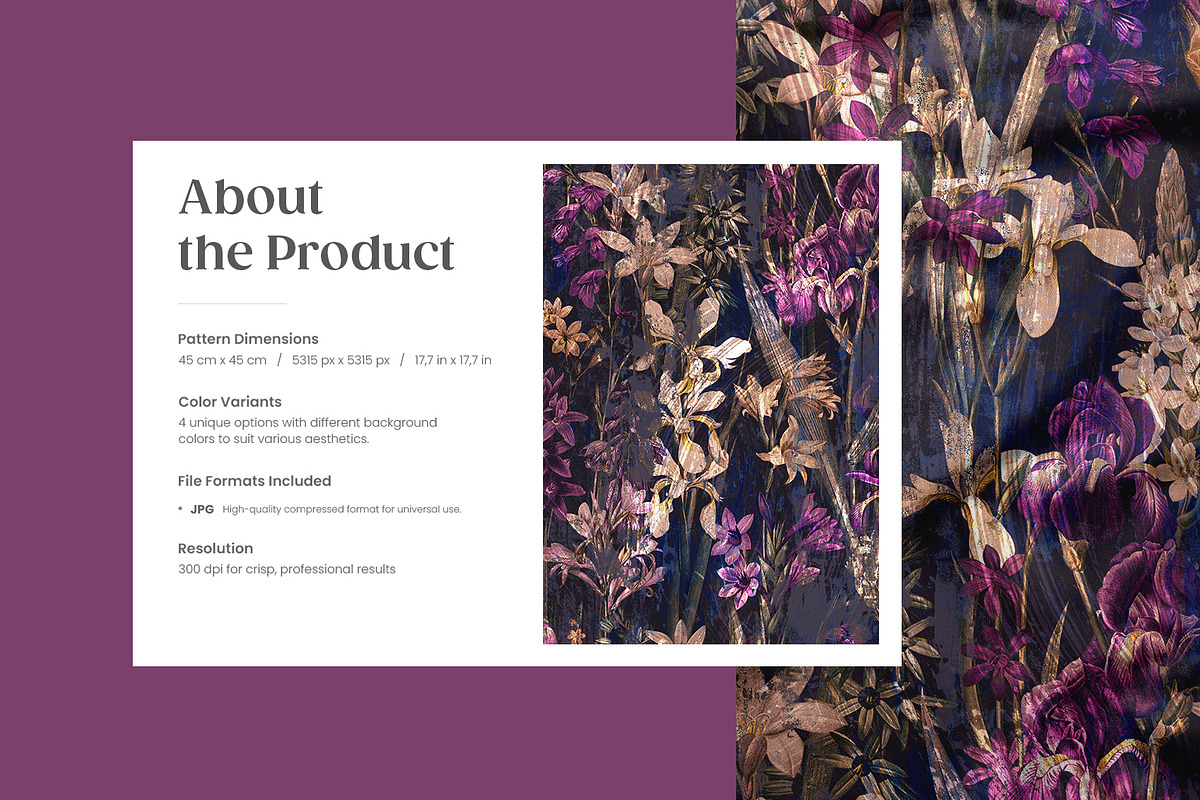 Shabby Flowers, a Wallpaper Graphic by Yello_illustration (Photo 2 of 11)