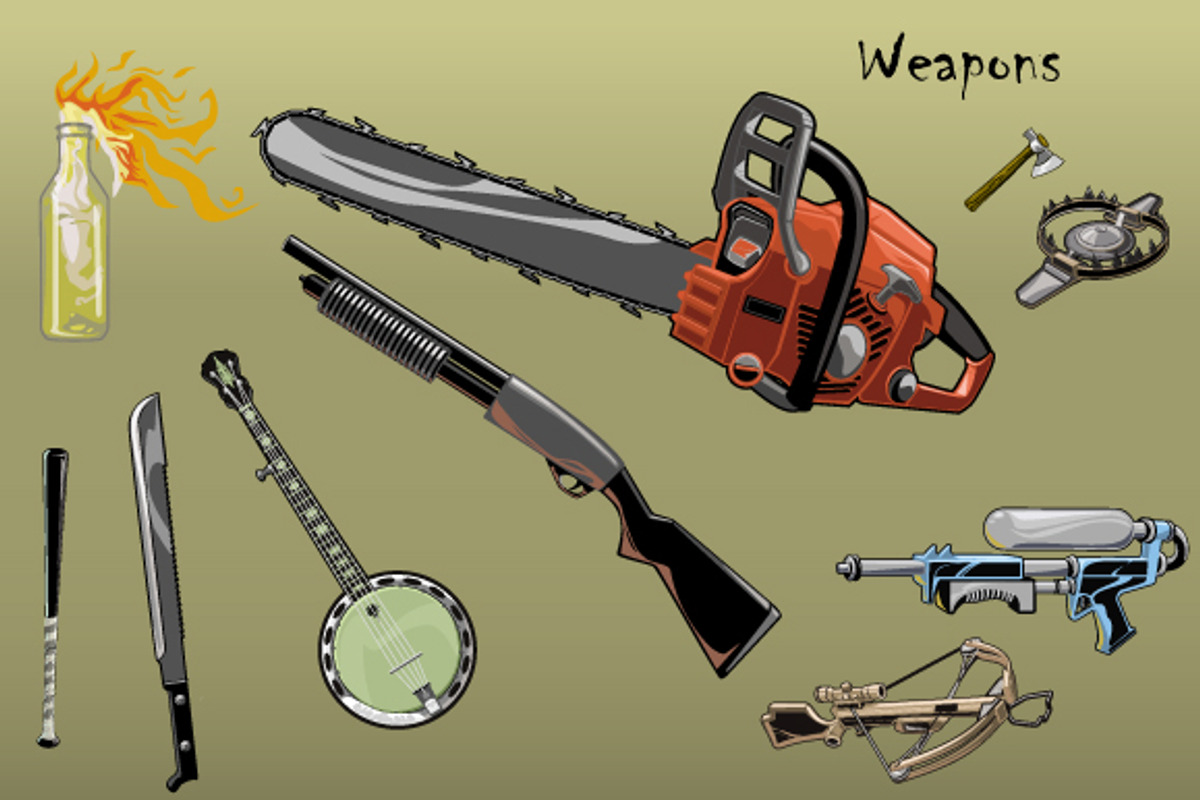 Weapons, an Illustration by SteveKnerem