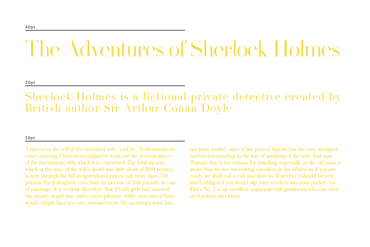 Comte Typeface preview 7