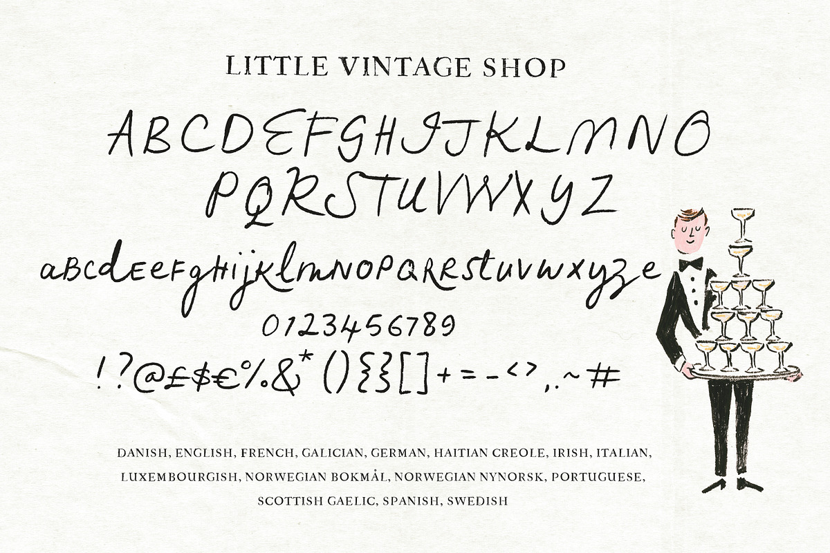 Little Vintage Shop Font, a Handwritten Font by Nicky Laatz (Photo 22 of 22)