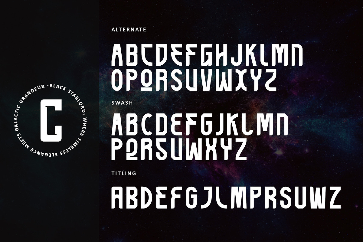 Black Starlord, a Sans Serif Font by Letterara (Photo 10 of 12)