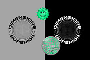 Retro Futurism Brutalist Collection, a Branding & Logo Template by Graphicdome (Thumbnail 8 of 13)