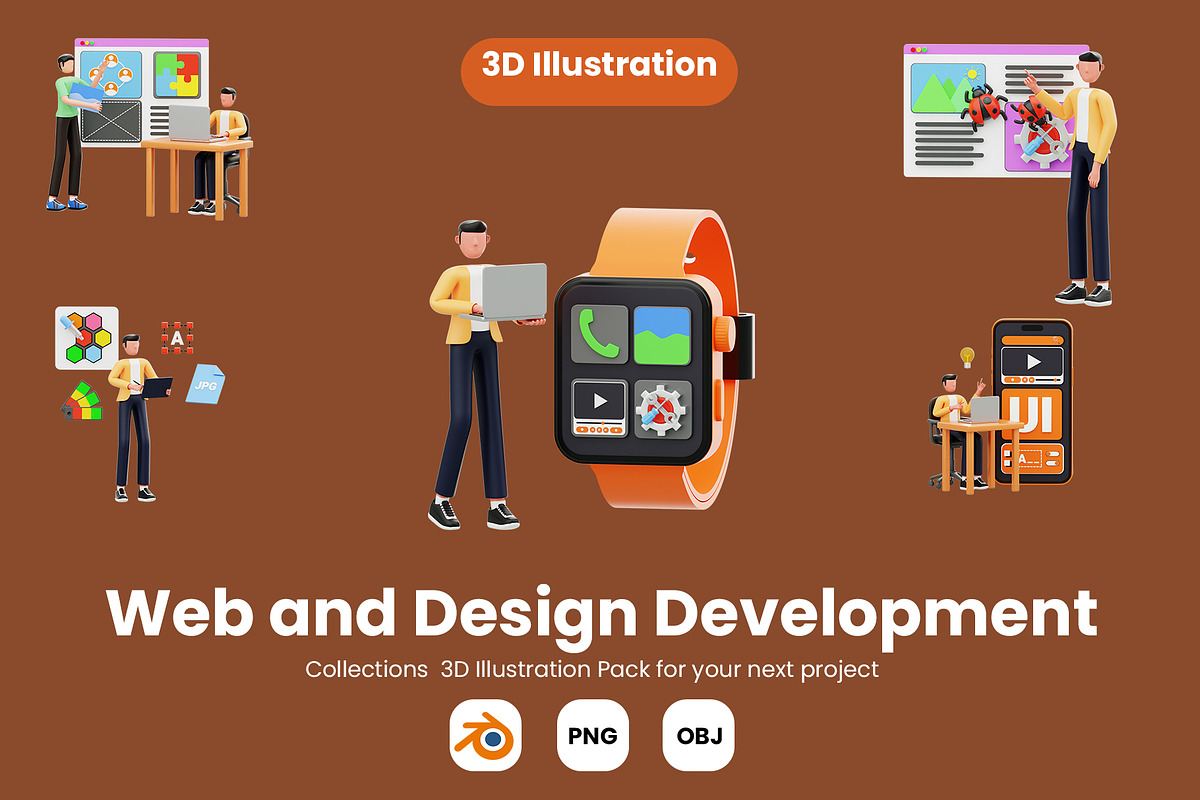 Web and Design Development Pack, a 3D by novia99design (Photo 1 of 6)