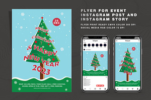 Merry Christmas Flyer Set