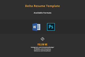 Delta Resume Template